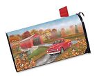 M00510 Briarwood Lane Autumn Bridge Magnetic Mailbox Cover Fall 818138029196