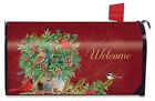 M00518 Briarwood Lane Holiday Arrangement Christmas Mailbox Cover Cardinals 818138022166