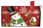 M00583 Briarwood Frosty Friends Snowman Birds Magnetic Mailbox Wrap 818138023859