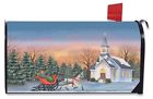M00709 Briarwood Lane One Horse Open Sleigh Christmas Magnetic 818138028823