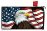 M01328 Briarwood Lane American Eagle Patriotic Magnetic Mailbox Cover 840011615523
