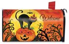 M0489 Briarwood Black Cat Magnetic Mailbox Wrap Cover Standard 818138021244