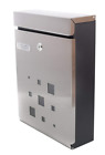 M3 Peelco Wall Mount Locking Mailboxes Stainless Steel Weather 696232525444