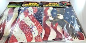 Magnet Works 843259024508 Lot 3 Work Mailbox Wraps Cover Magnetic Mail Usa Flag And 4th July Eagle