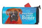 Magnet Works Mailwraps Boxer Dog Original Magnetic Mailbox Wrap Cover 843259086230