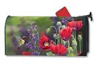 Magnet Works Mailwraps Poppy Garden Hummingbird Magnetic Mailbox Wrap Cover 843259044605
