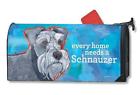 Magnet Works Mailwraps Schnauzer Dog Original Magnetic Mailbox Wrap Cover 843259086537