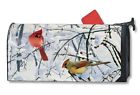 Magnet Works Winter Morning Cardinals Birds Original Magnetic Mailbox Wrap Cover 843259077498