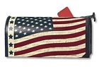Magnetic Mailbox Primitive American Flag Cover Liberty Patriotic Mailwraps