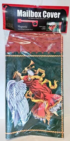 09054 Magnolia Garden Rejoice Magnetic Mailbox Cover Angel Christmas Holiday Nip