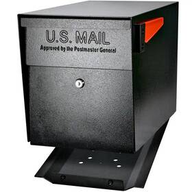 Mail Boss 313112823840 Locking Post Mount Mailbox With High Security Reinforced Patented System