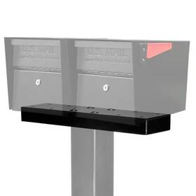 2-mailboxes Mail Boss 445003610642 2 Way Spreader Bar Black Installation Fade Resistant Steel