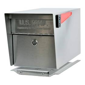 Mail Boss 660753750104 Pro 316 Stainless Steel Locking Post Mount Mailbox With Patented System