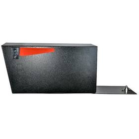 Mail Boss 660753752610 Manager Street Safe Black Post-mount Mailbox With Rear Locking System