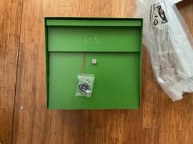 7116 Mail Boss Metro Green Locking Mailbox Wall Mounted