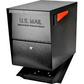 Mail Boss 744759205360 Package Master Locking Post-mount Mailbox With High Security Reinforced Patented