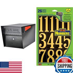 Mail Boss B08yzy4cml 7506 Manager Curbside Locking Security Mailbox Blacklarge And