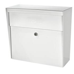 Mail Boss B0c5k41fwj 7169 Metro Locking Security Wall Mount Mailbox Alpine White