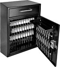 8154 Mail Boss Heavy Duty Grade Steel High Security Adjustable Key Cabinet Black
