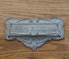 Mail Cast Vtg. Door Slot Receptacle Aluminum Sterling Flap Mailbox