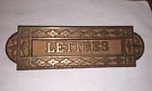 Mail Lettres French Bronze Letter Cast Iron Color Slot Finish Door Antique