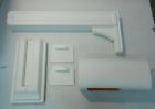 Cl10000w Mailbox Combo Classic Post Plastic Door Double Rubbermaid
