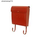 Mailbox Post Classic Holder Mail Vintage Mount Style Wall Red European Spaper