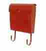 Mailbox Red Vintage Antique Retro Metal Mount Letter Newspaper Holder Steel Box 715007559528