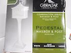 12148l Mailbox White Pedestal Gibraltar Post-mount