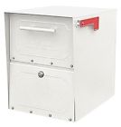 6200w-10 Mailboxes Oasis Mailbox Post Mount Jr. Architectural White
