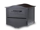 6700b Mailboxes Post Black Locking Mailbox Geneva Mount Architectural