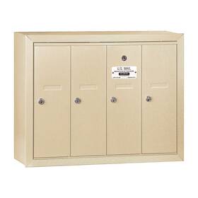 W9y-sia-3504ssp Mailboxes Surface Mounted Vertical Mailbox With Master Lock Private Access 4 Doors