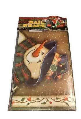05753 Mailwraps Mail Wraps Christmas Snowman Magnetic Box Wrap Cover New