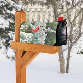 3019 Mailwraps Studio M Winter Birds Mailwrap Mailbox Cover
