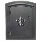 Man-1402-sa Qualarc Manchester Nonlocking Column Mailbox Black Mount 814728015266