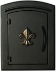 Man-1402bl Qualarc Manchester Black Column Or Mailbox With Door 0893954001199