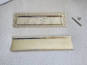 Zlp2p-pn Maycreek Polished Nickel Inch Post Mail Slot Ornate Victorian Repro 13 3