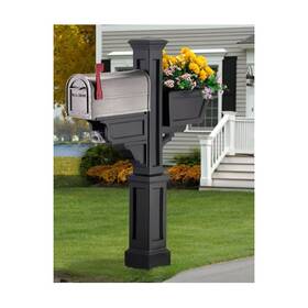 Ma375729 Mayne 5808b Signature Plus Mailbox Post- Black