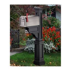 Ma375731 Mayne 5810b 27 X 8 56 Black Vinyl Dover Mailbox Post