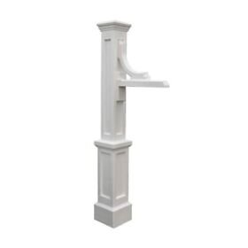 5812-wh Mayne Woodhaven Address Sign Post White 56inch.h