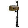 Mb-3000-pol-lp701-bl Qualarc Brass Mailbox Decorative Post Ornate 814728017437