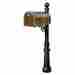 Mb-3000-pol-lp804-bl Qualarc Provincial Collection Mailbo X With Decorative Lewiston Post No 8 Fluted Base A 814728017529