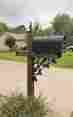 Mb-kit-acorn Madison Iron And Wood Acorn Pattern Wrought Mailbox Post Dress Up Kit Decor