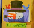 Mb1874 New Creative No Parking Snowman Mailbox Cover
