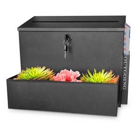 Mdymnrch 198168047170 Wall Mount Mailbox Locking Decor Shelf And Outgoing Mail Slot