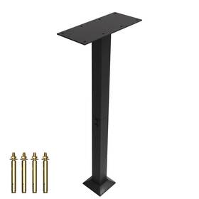 230050 Meiyihui 31.5 Inch H Heavy Duty Outside Mailbox Post Steel Stand Mounting