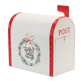 91812 Melrose Holly Jolly Metal Mailbox