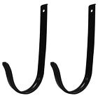 Hook0b01 Metal Hook Mount Gibraltar Wall Black Mailboxes