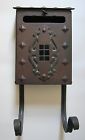 Metal Mailbox Original Arts Crafts Antique Mission Style Vintage Patination