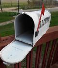 Metal Vintage Decor Rural Mailbox..garden White